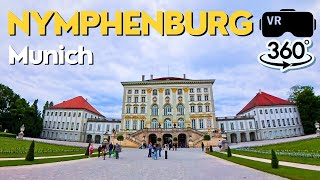 Nymphenburg Palace in 360°  VR 360 travel video Tour of Munichs Royal Park 🥽 [upl. by Norrehc671]