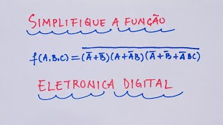 Exercicio 5d Simplificação de função booleana [upl. by Standice589]