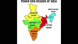 POWER Grid Regions of India 🇮🇳trending shorts shortvideo viralvideo shortsfeed [upl. by Derriey]