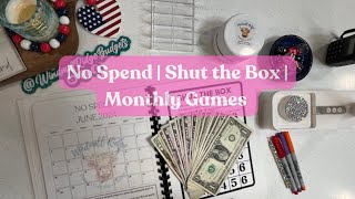 Did I Shut the Box  No Spend Update  Monthly Games [upl. by Alahsal]