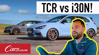 Drag Race VW Golf GTI TCR vs Hyundai i30 N [upl. by Lyndel]