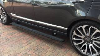 Turning Off  On Range Rover Running Boards  Deployable Side Steps [upl. by Atilemrac897]