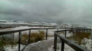 Big Wave Park Point Beach Duluth MN 122509 [upl. by Naitsirhk]