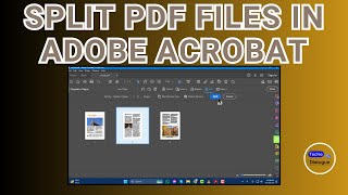 How to Split PDF Files in Adobe Acrobat [upl. by Ermey]