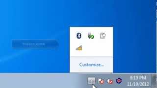 How to add a hidden icon to the notification area in windows 7 [upl. by Sonia596]