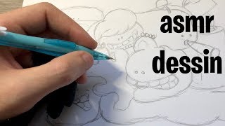 Asmr SemiInaudible  DOODLING [upl. by Jangro]