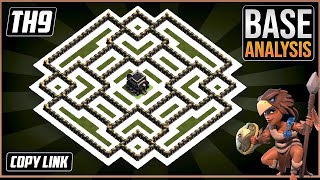 NEW BEST TH9 HYBRIDTROPHY Base 2023  Town Hall 9 TH9 Hybrid Base Design – Clash of Clans [upl. by Timmons211]