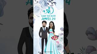 😁😁 save the date April 24 ❤️❤️ deepak parambol  aparna das  actor actress mollywood marriage [upl. by Ylsew102]