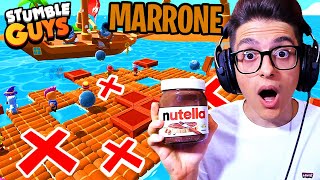 SE TOCCO IL COLORE MARRONE MANGIO NUTELLA SU STUMBLE GUYS [upl. by Mireille]