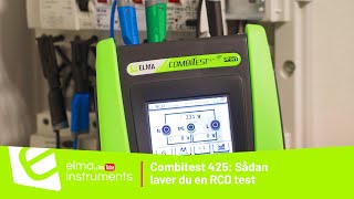 RCDtest med Elma Combitest 425Macrotest G3 [upl. by Aseefan]