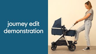 Journey Edit Pram and Pushchair  Demonstration series  Mothercare [upl. by Tireb54]