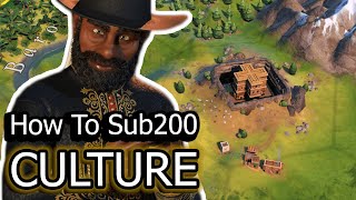 DEITY Setting Up The Ancient Era Turns 150 For A Sub200 Culture Win  Civ 6 Overexplained Part 1 [upl. by Zolnay]