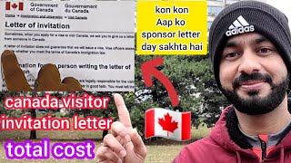 Canada visa invitation letter total cost  fake and original difference 🇨🇦 [upl. by Erbua114]