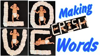 Baby Photoshoot Ideas  Making words  baby boy photoshoot ideas at home [upl. by Enenaej496]