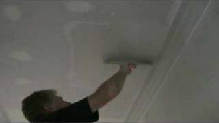 How to Patch a Small Hole in The Ceiling  Fix a Dent in Drywall [upl. by Eiramalegna]