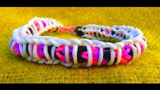 Bracelet élastique RAINBOW LOOM SPIRALE  en français [upl. by Idac]