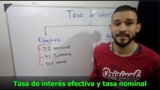 Matemáticas Financieras Tasas de interés efectiva y nominal [upl. by Elka]