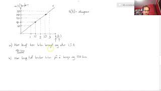 213 Bevegelse med konstant fart  grafisk fremstilling  eksempel [upl. by Ileana]