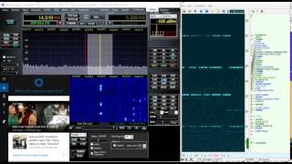 latest settings for CW Skimmer with PowerSDR and DDutil with VAC [upl. by Holna]