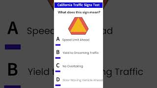 California DMV Practice Test 4 california seniordrivers shorts [upl. by Akitnahs]