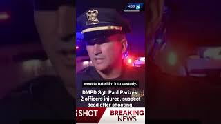 Deadly Des Moines shooting Sgt Paul Parizek gives briefing from scene [upl. by Neill]