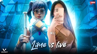 Noob Gameplay Only   Valorant Live W Lime 🤍 [upl. by Abigail]