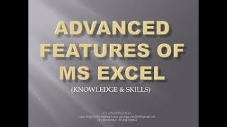 Class 8thSub ComputerCh2Advanced feature of Excel [upl. by Avilla]