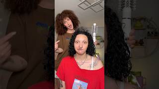 STRAIGHTENING MY SISTERS HAIR curlytostraight [upl. by Balkin]