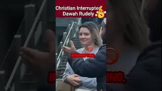 Christian Heckler 😡 Just Destroyed Lovely 🥺Dawah With Young English Lady Aziz  Stratford Dawah [upl. by Buroker]