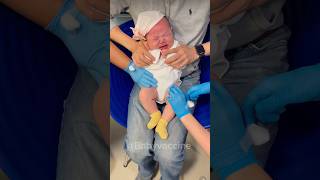 Baby Vaccine action at hospital 🏥 and funny 😂 baby love cute family babygirl happy funny [upl. by Ailina]