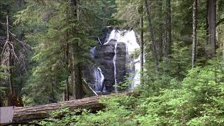 Langfield Falls Mt Adams Ranger District Gifford Pinchot National Forest Washington [upl. by Eglanteen880]