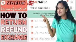 How to ReturnExchange From Zivame  Refund issue bank transfer through app HINDI Explain  Manisha [upl. by Airehc821]