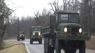 OKC Military Truck Convoy 122008 1 [upl. by Nylednarb]