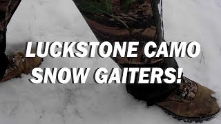 LUCKSTONE CAMO LEG GAITERS  All Season Unisex Model [upl. by Nede]