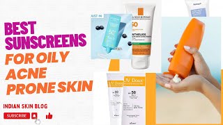 Best Sunscreens For Oily Acne Prone Skin  Combination Sensitive Skin [upl. by Japheth]