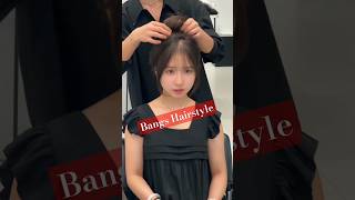 French Bangs for Round Faces The Perfect Boosting Hairstyle ✂️ menshairstylist mastermenshaircuts [upl. by Alien]