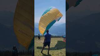 Paragliding launch from the Emberger Alm after walking up for way too long paragliding parapente [upl. by Rosenthal]