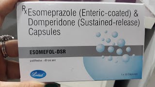 Esomeprazole amp domperidone  EsomefolDSR capsule  usesdoseworkside effects पूरी जानकारी हिंदी । [upl. by Schott]