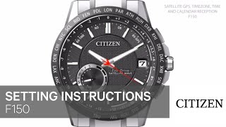 Citizen Watch Setting Instructions — F150 [upl. by Ennairej]