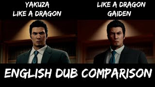 Kiryu English Dub Comparison  Yong Yea and Darryl Kurylo [upl. by Moia]