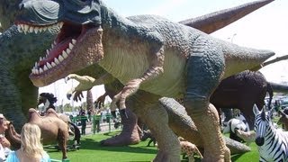 DINOSAUR FUN PARK FOR KIDS  Giant Dinosaurs Jurassic Park For Kids [upl. by Shannen]