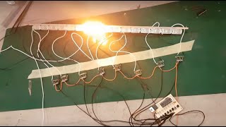 Kayar sinyal devresi uygulaması  Making sequential turn signal circuit board [upl. by Eirrac]