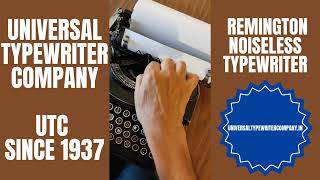 Remington Noiseless Typewriter [upl. by Atreb]