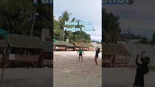 PLAYS VOLLEYBALL  MOMO BEACH PANGLAO BOHOL [upl. by Kenn787]