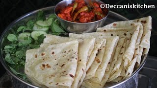 Rumali Roti Recipe By Deccanis Kitchen [upl. by Idihsar490]