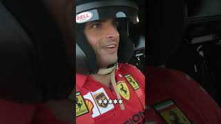 Carlos Sainz vs Carlos Sainz in a Ferrari 😅 shorts [upl. by Obidiah]