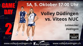 Volleyball NLA Saison 20242025 Volley Düdingen  Viteos NUC [upl. by Nillek]