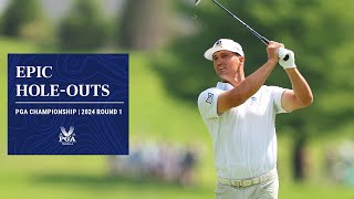 Every HoleOut  McIlroy Scheffler amp DeChambeau  2024 PGA Championship Round 1 [upl. by Aggi155]