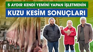 5 Aydır Kendi Yemini Yapan İşletmenin Kuzu Kesim Sonuçları [upl. by Toile]