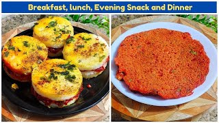 Breakfast and Dinner Recipe  Delicious and Healthy Sandwich and Chilla with One Stuff  4in1 Recipe [upl. by Atila945]